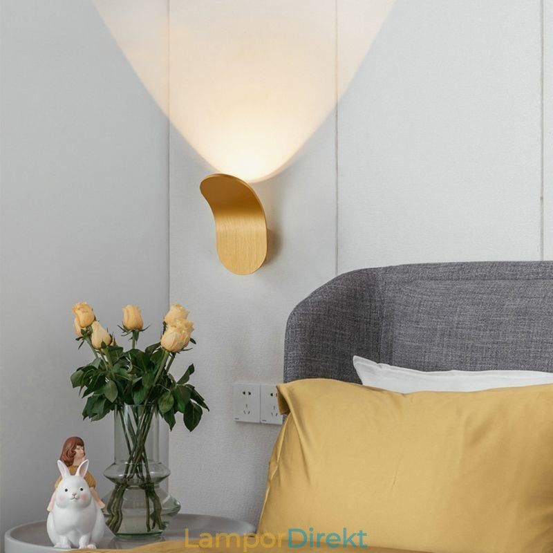 Minimalistisk Vägglampa I Aluminium