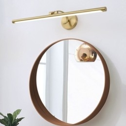Nordic Mirror Front Light Mässing Akryl Vägglampa