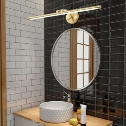 Nordic Mirror Front Light Mässing Akryl Vägglampa