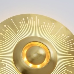 Nordic Mässing Vägglampa Ihålig Rund Form Sconce Light