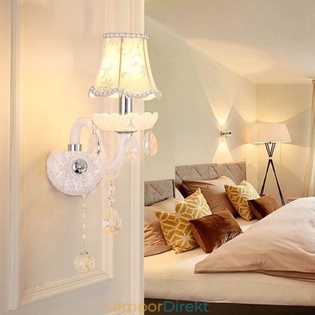 Klassisk Europeisk Stil Crystal Sconce Elegant Vägglampa Klassisk Europeisk Stil Crystal Sconce Elegant Vägglampa