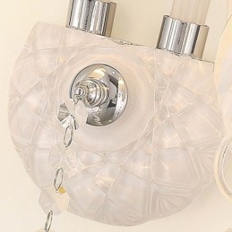 Klassisk Europeisk Stil Crystal Sconce Elegant Vägglampa