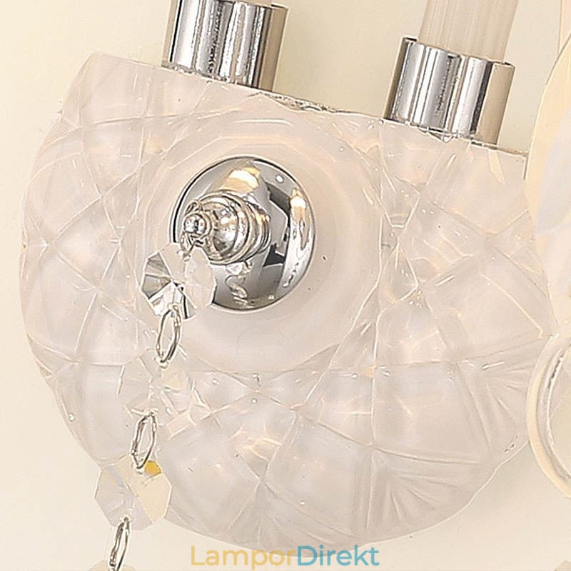 Klassisk Europeisk Stil Crystal Sconce Elegant Vägglampa