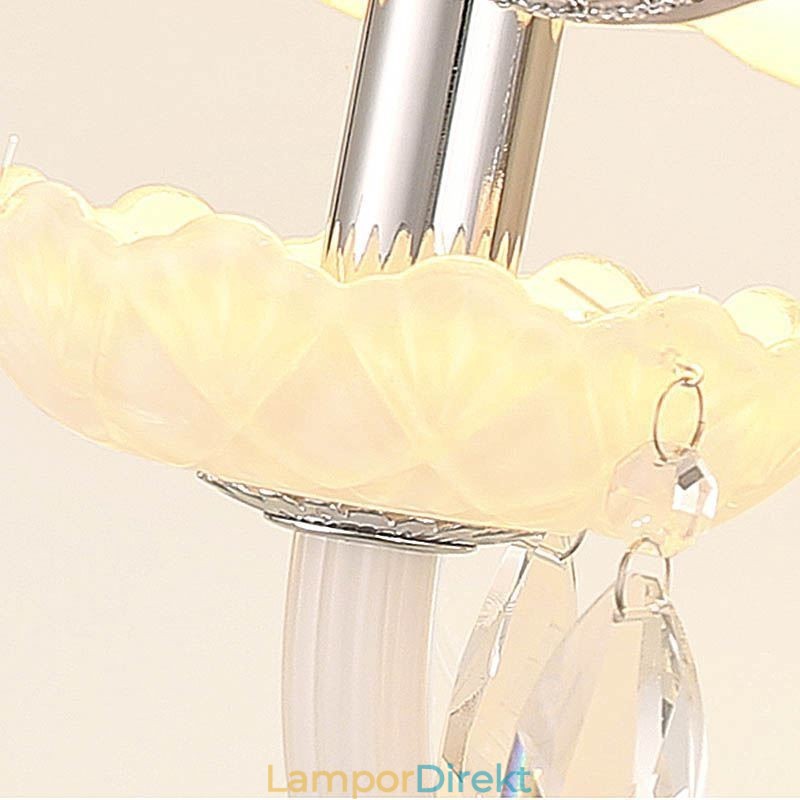 Klassisk Europeisk Stil Crystal Sconce Elegant Vägglampa