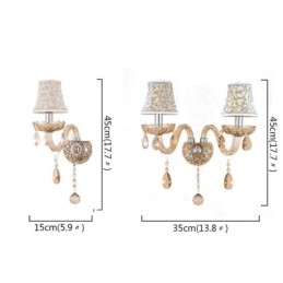 Elegant Crystal Sconce Väggljusgång I Europeisk Stil
