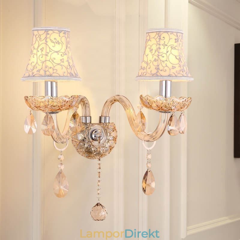 Elegant Crystal Sconce Väggljusgång I Europeisk Stil