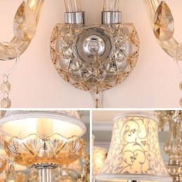 Elegant Crystal Sconce Väggljusgång I Europeisk Stil