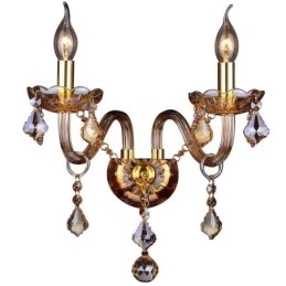 Europeiska Crystal Sconce Elegant Två Ljus Vägg Ljus Trappor