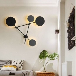 Modern Vägglampa I Geometrisk Form Järnarmatur