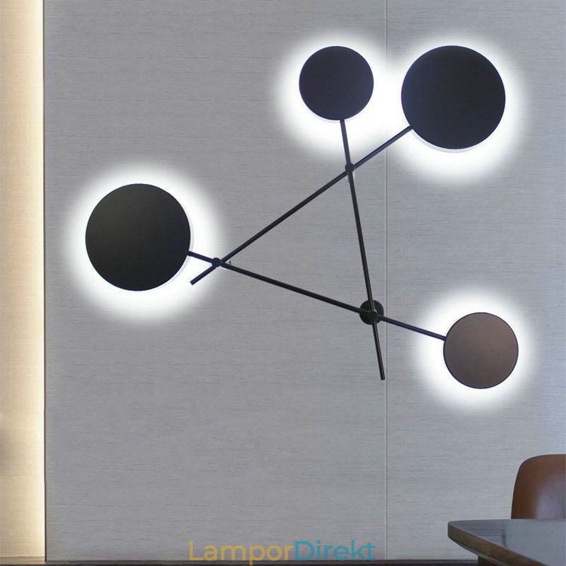 Modern Vägglampa I Geometrisk Form Järnarmatur