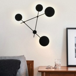 Modern Vägglampa I Geometrisk Form Järnarmatur