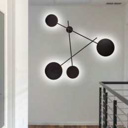 Modern Vägglampa I Geometrisk Form Järnarmatur
