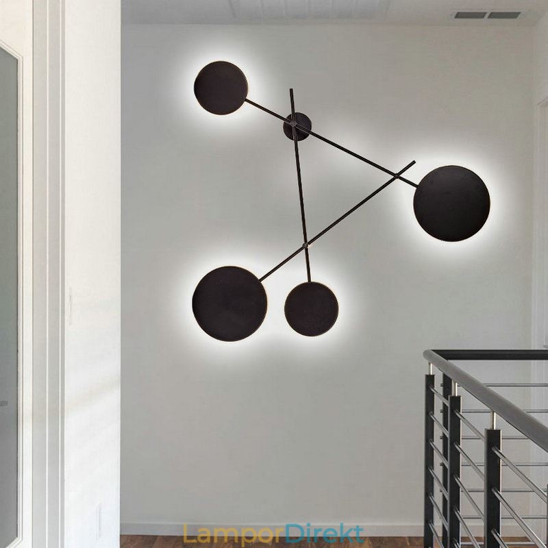 Modern Vägglampa I Geometrisk Form Järnarmatur