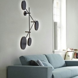 Modern Vägglampa I Geometrisk Form Järnarmatur