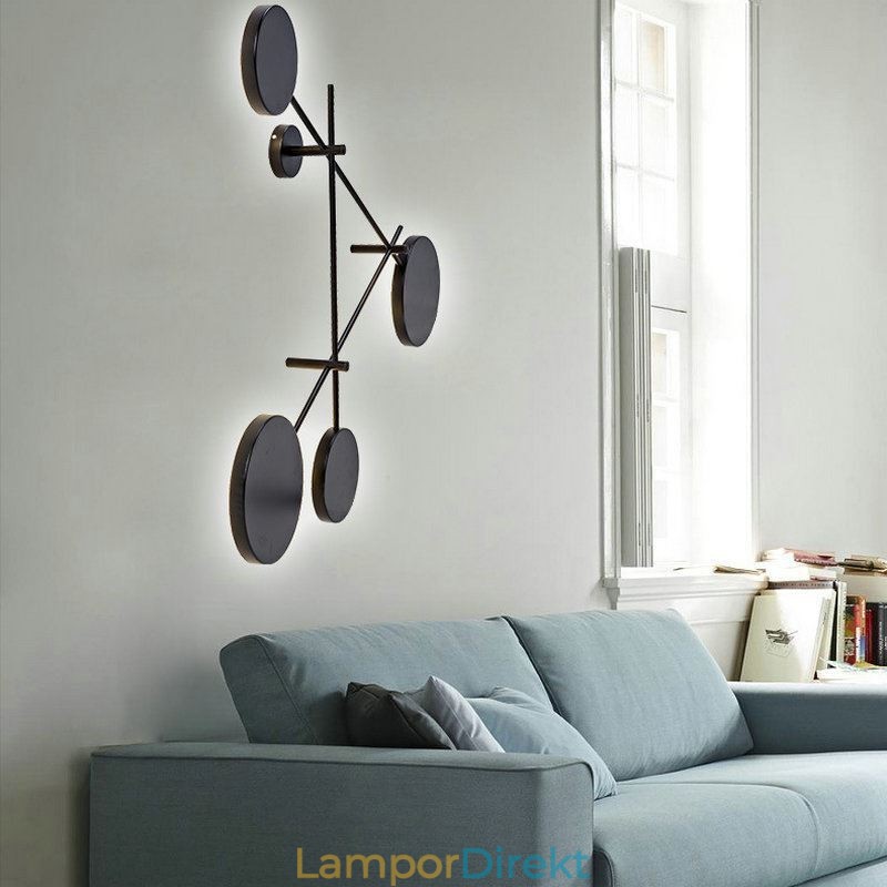 Modern Vägglampa I Geometrisk Form Järnarmatur