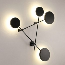 Modern Vägglampa I Geometrisk Form Järnarmatur