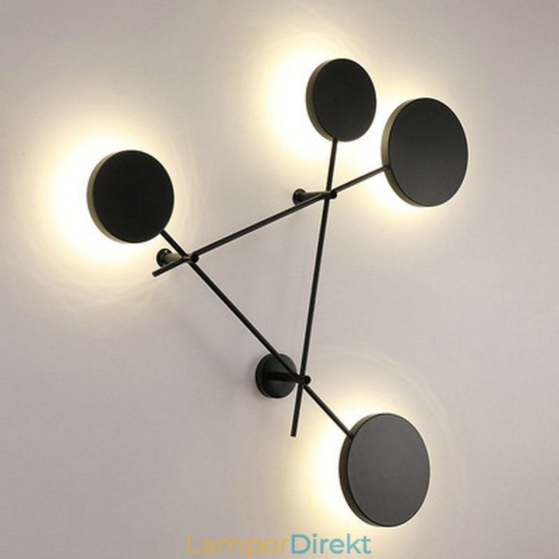 Modern Vägglampa I Geometrisk Form Järnarmatur