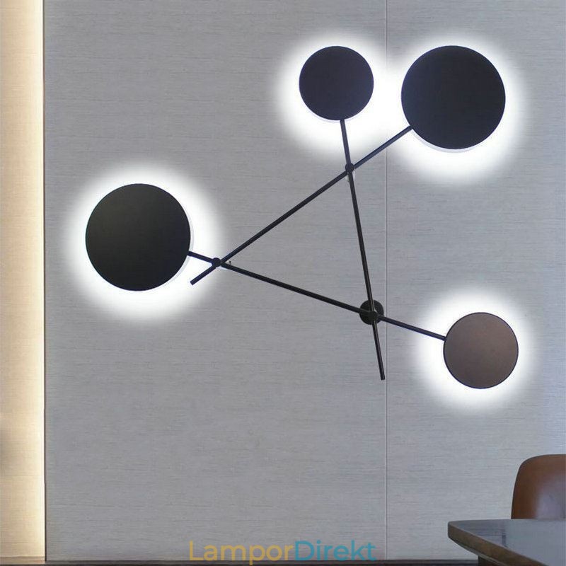 Modern Vägglampa I Geometrisk Form Järnarmatur