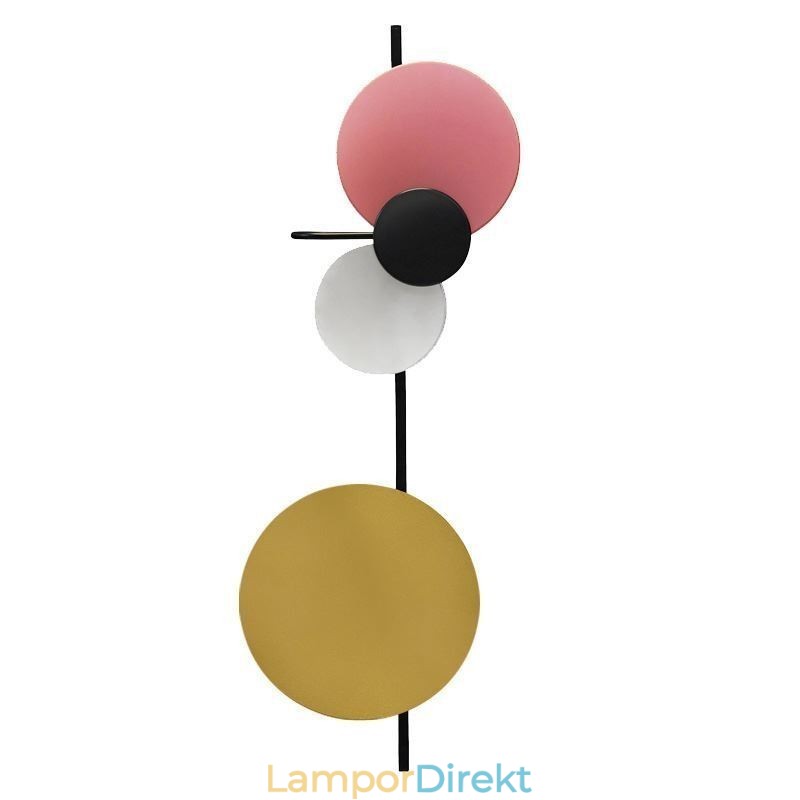Modern Vägglampa Cirkulär Vägglampa Färgglad Hembelysning Sängbelysning