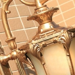 Europeisk Retro Utomhuslampa Vattentät Snidad Vägglampa Innergårdskorridor