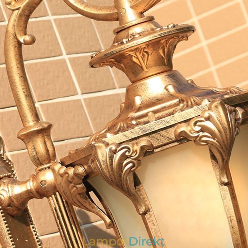 Europeisk Retro Utomhuslampa Vattentät Snidad Vägglampa Innergårdskorridor