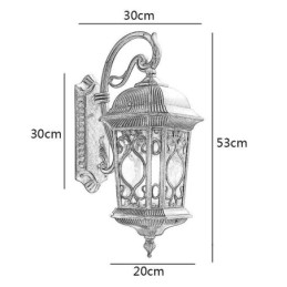 European Retro Outdoor Wall Sconce Vattentät Snidad Vägglampa