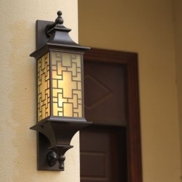 Kinesisk Utomhus Vägglampa Vattentät Fönstergaller Vägglampa
