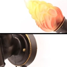 Europeisk Retro Utomhusvägglampa Vattentät Ficklampa Form Vägglampa