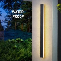 Outdoor Long Modern Contemporary Vägglampa Sconce Vägglampa Ip 44 För Veranda Uteplats Trädgård