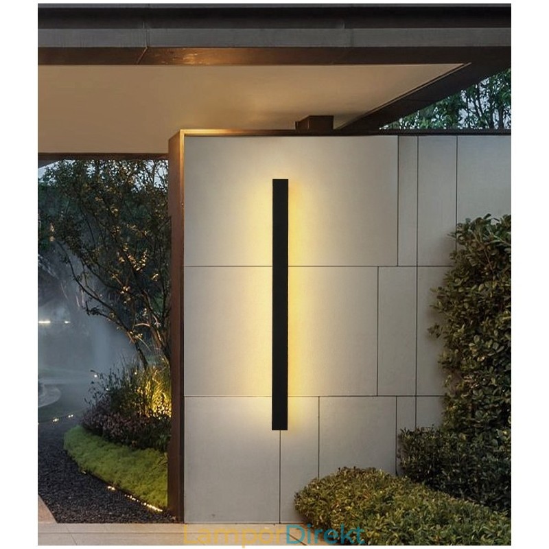 Outdoor Long Modern Contemporary Vägglampa Sconce Vägglampa Ip 44 För Veranda Uteplats Trädgård