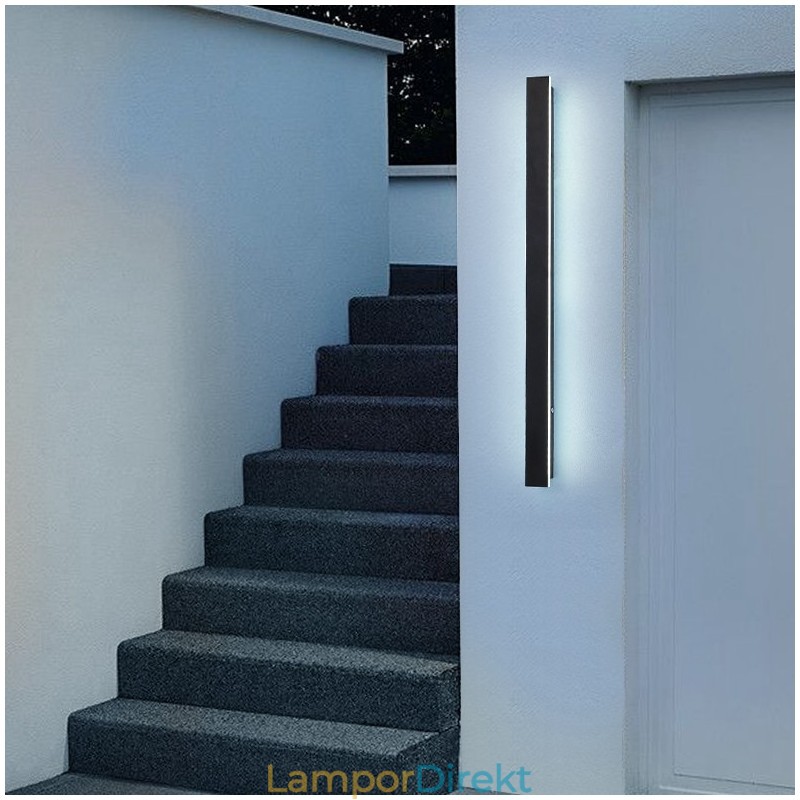 Outdoor Long Modern Contemporary Vägglampa Sconce Vägglampa Ip 44 För Veranda Uteplats Trädgård