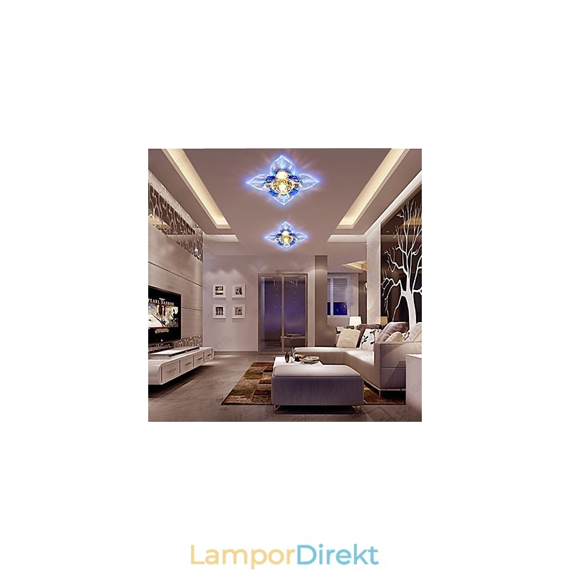 Kristalllampa Smd Creativetube Spotlight Absorbera Kupolljus
