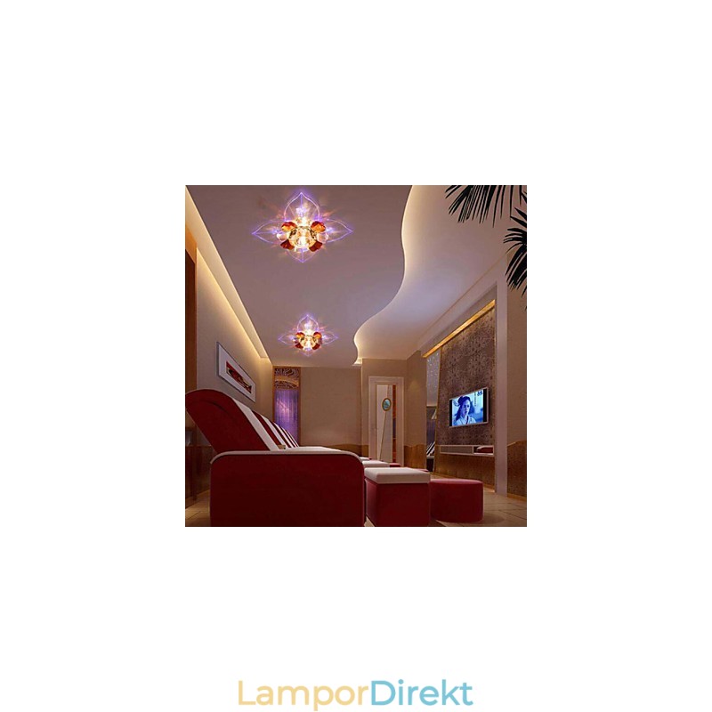 Kristalllampa Smd Creativetube Spotlight Absorbera Kupolljus