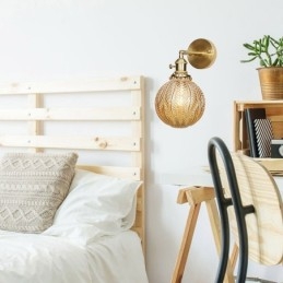 Modern Bean Vägglampa Med Kulglasskärm