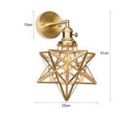 Modern Vägglampa Med Glasskärm