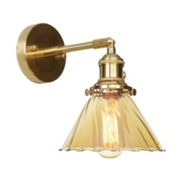 Modern Vägglampa Med Glasskärm