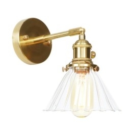 Modern Vägglampa Med Glasskärm