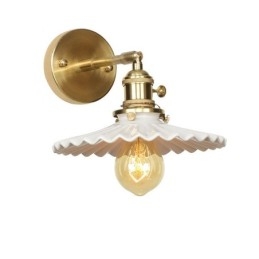 Modern Vägglampa Med Keramikskärm