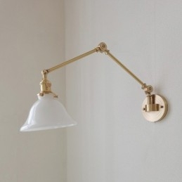 Modern Vägglampa Med Glasskärm