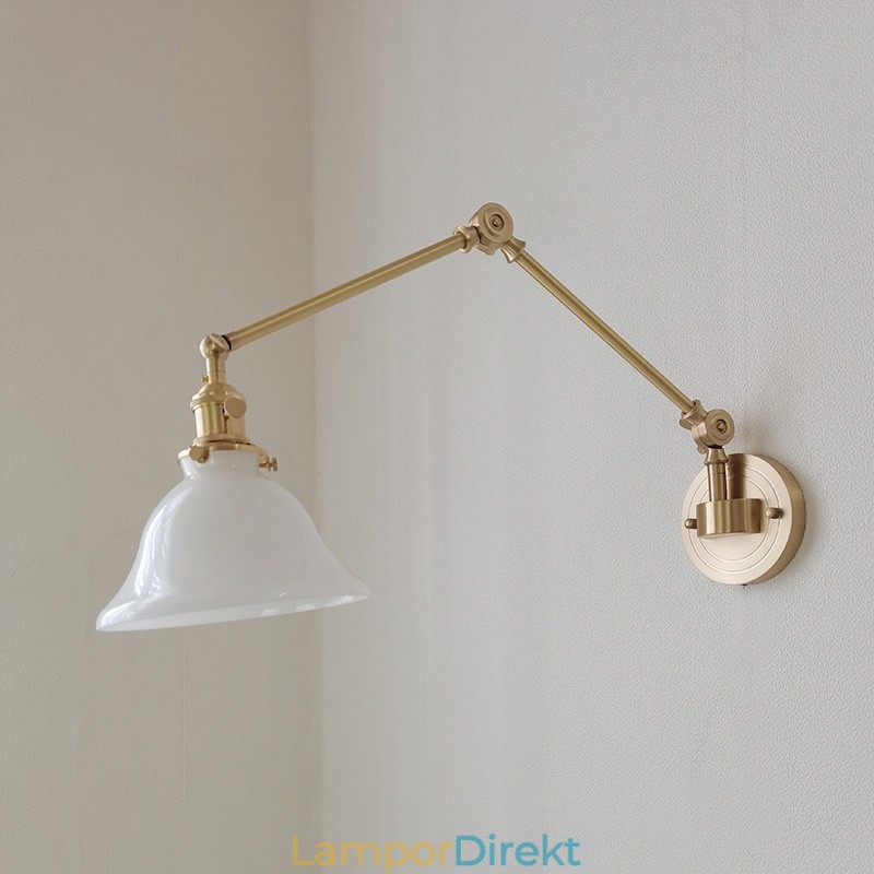 Modern Vägglampa Med Glasskärm