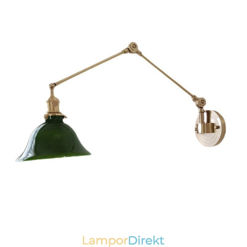 Modern Vägglampa Med Glasskärm
