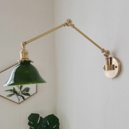 Modern Vägglampa Med Glasskärm