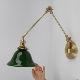 Modern Vägglampa Med Glasskärm