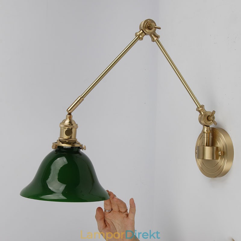 Modern Vägglampa Med Glasskärm