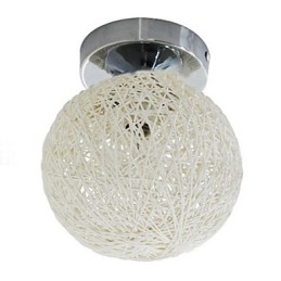 Modern Och Modern Lykta Globe Chrome Metal Flush Mount