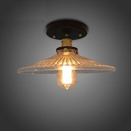 American Countryside Industrial Retro Bordstaklampa 110V Spiral Transparent Glas Heminredningsbelysning