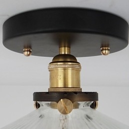 American Countryside Industrial Retro Bordstaklampa 110V Spiral Transparent Glas Heminredningsbelysning
