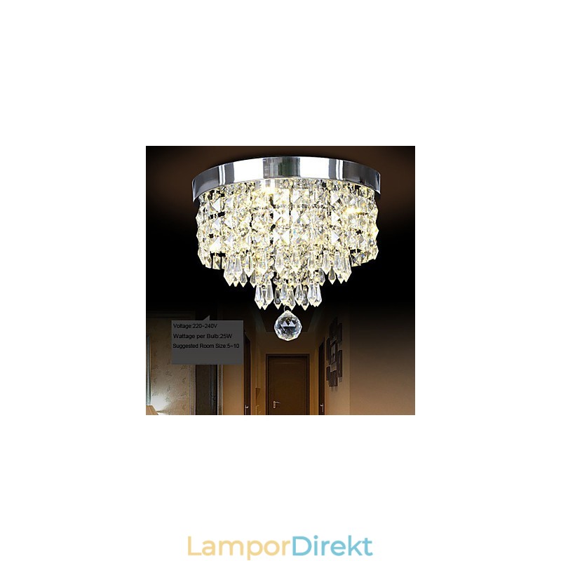 Modernt Samtida Kristallmetall Infällt Fäste