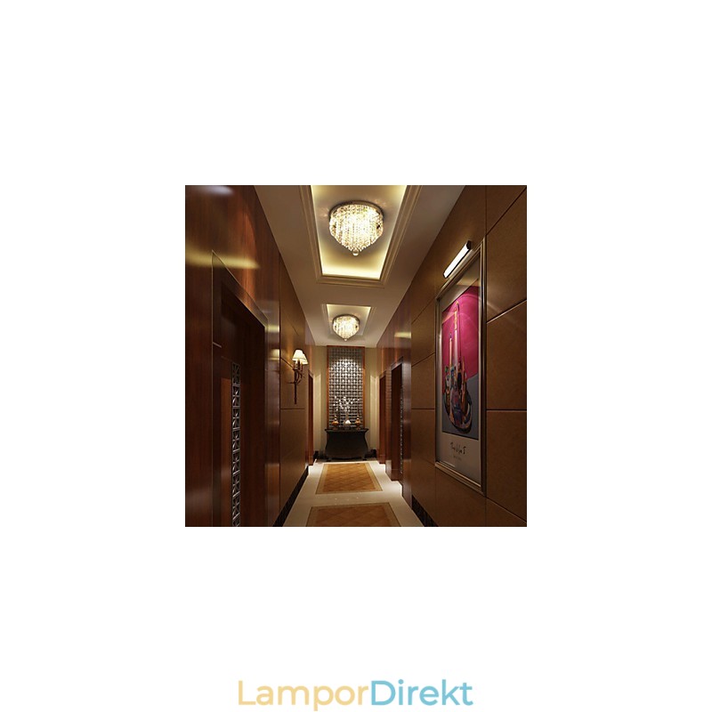 Modernt Samtida Kristallmetall Infällt Fäste