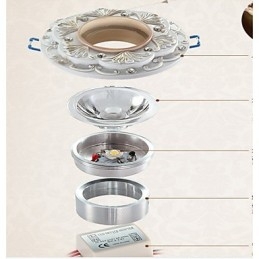 Spotlights Mini Style Traditionell Klassisk Resin
